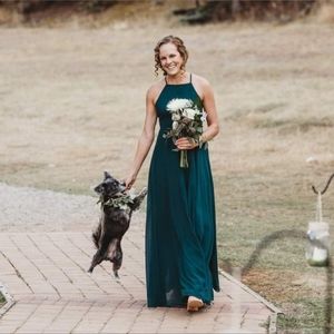 Lulus Mythical Kind of Love Dark Green Dress